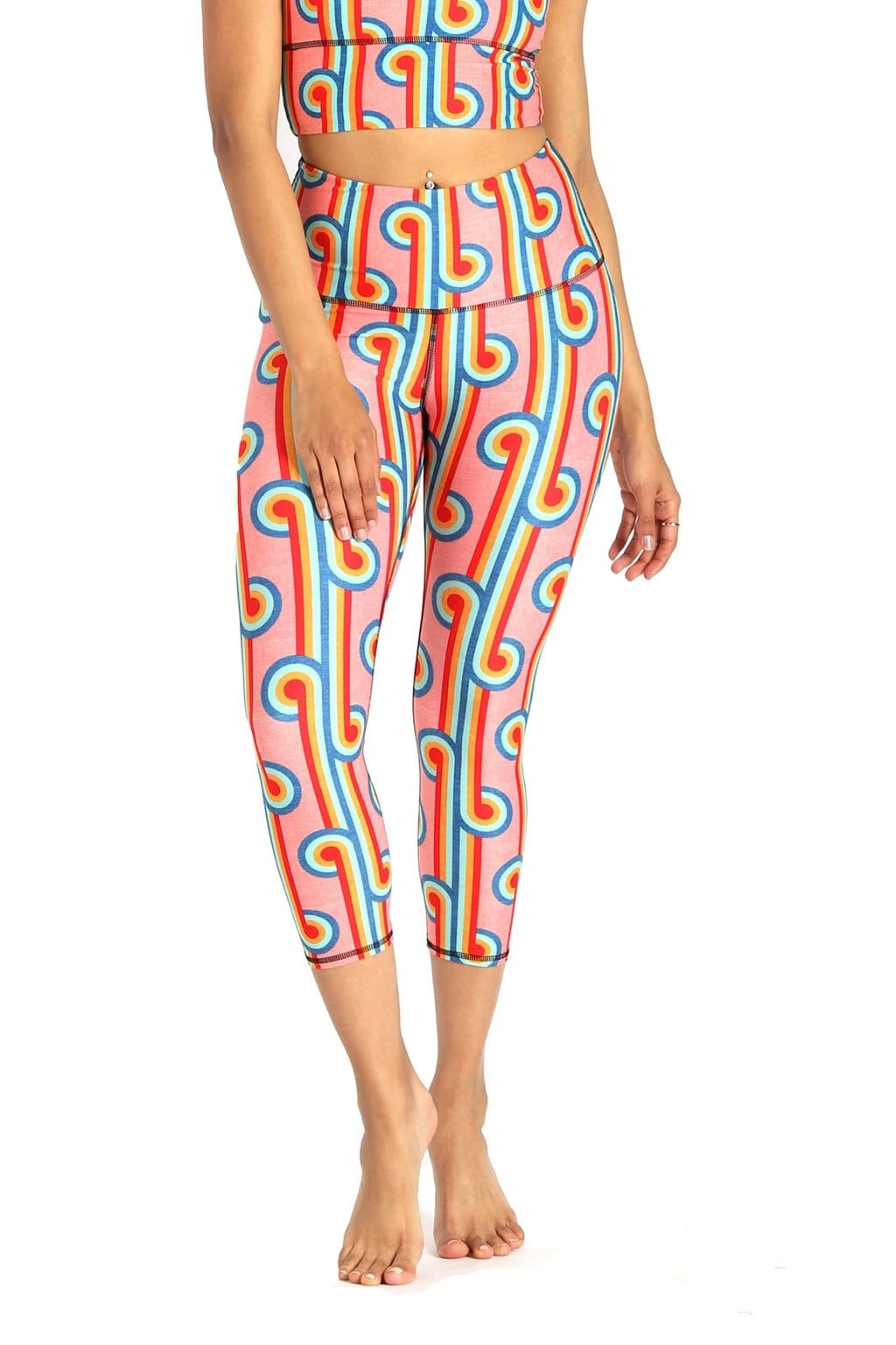 Rainbow Chaser Printed Yoga Crops 1 Rainbow Chaser Printed Yoga Crops