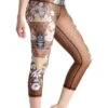 Beeloved Printed Yoga Crops -YOGA DEMOCRACY Sales 1201115 bee 3