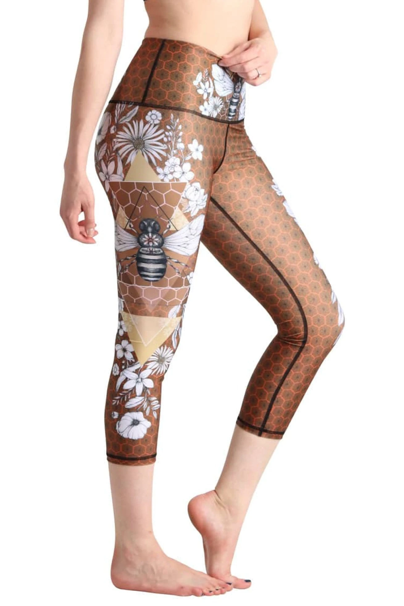 Beeloved Printed Yoga Crops 1 Beeloved Printed Yoga Crops