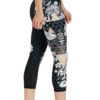 Beeloved Blackout Printed Yoga Crops -YOGA DEMOCRACY Sales 1201 BEELOVEDBO RIGHT removebg