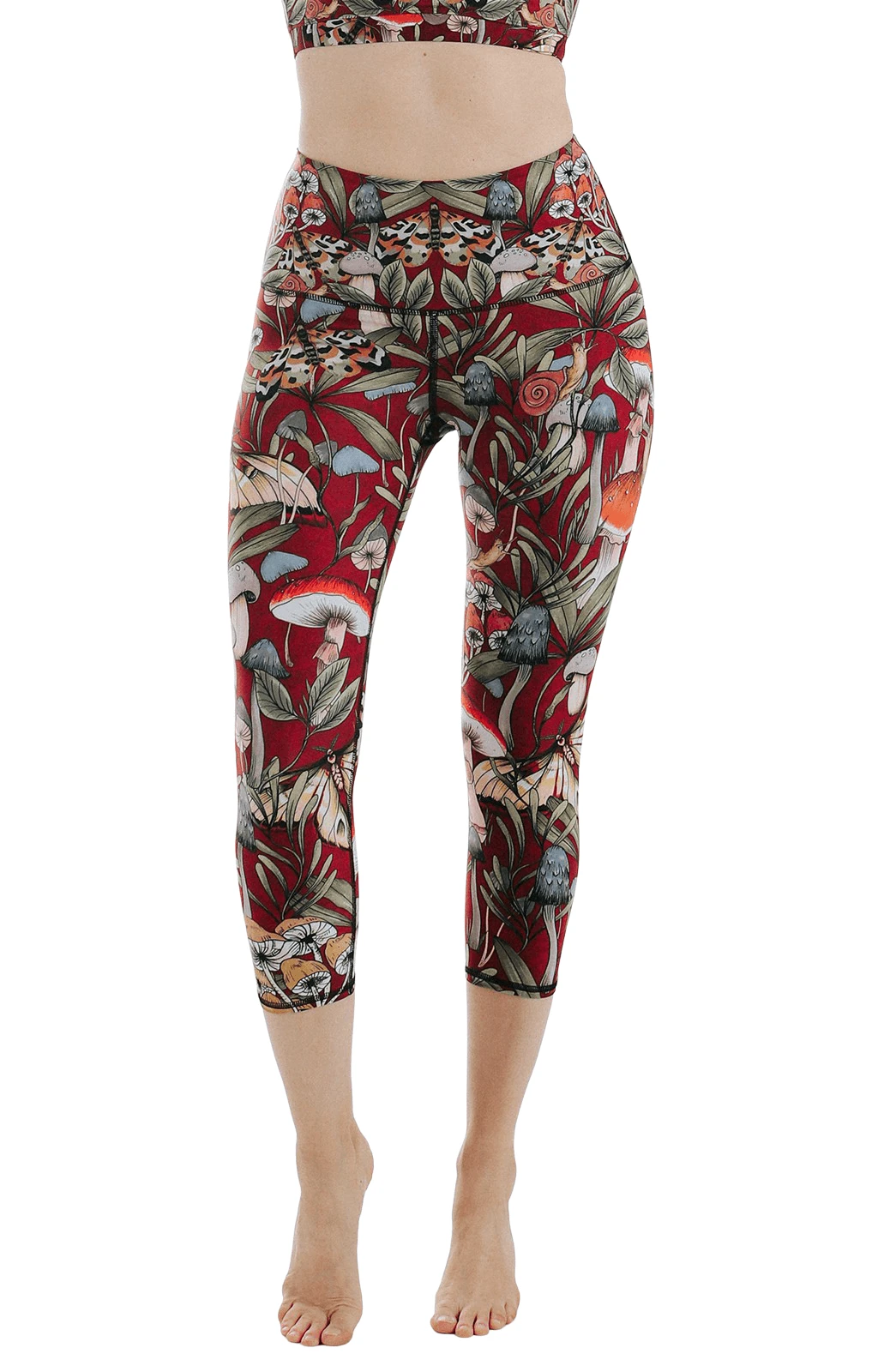 Fun Gal Printed Yoga Crops 2 Fun Gal Printed Yoga Crops - Image 2