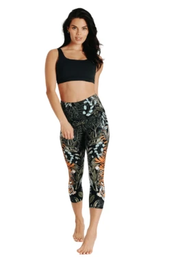 Rawr Talent Printed Yoga Crops 11 Rawr Talent Printed Yoga Crops -YOGA DEMOCRACY Sales 1201 RAWR FULLBODY removebg