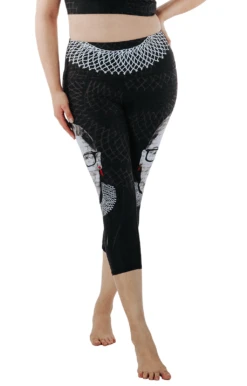Notorious RBG Printed Yoga Crops -YOGA DEMOCRACY Sales 1201 RBG front removebg