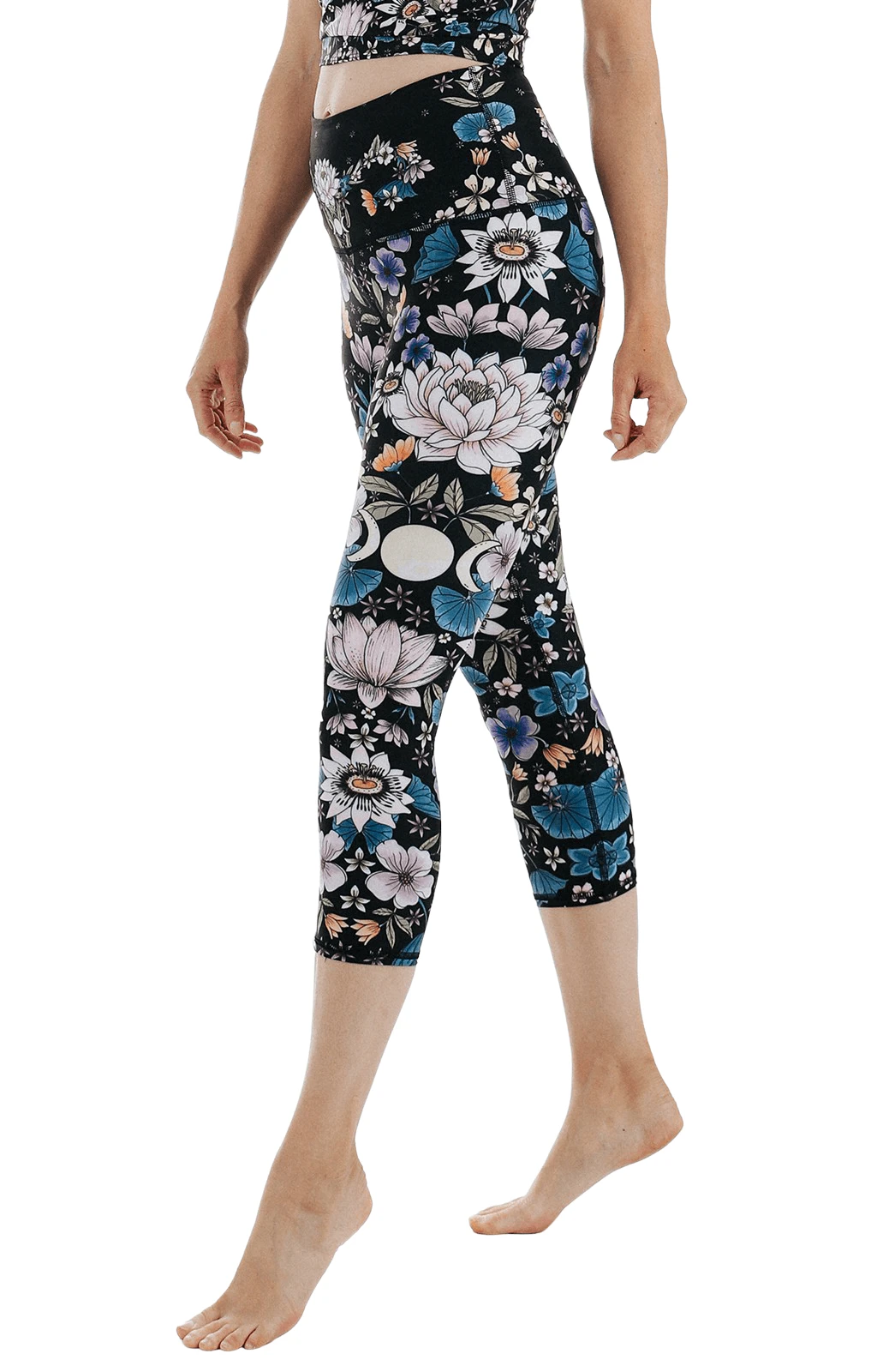 Divine Feminine Printed Yoga Crops 2 Divine Feminine Printed Yoga Crops - Image 2