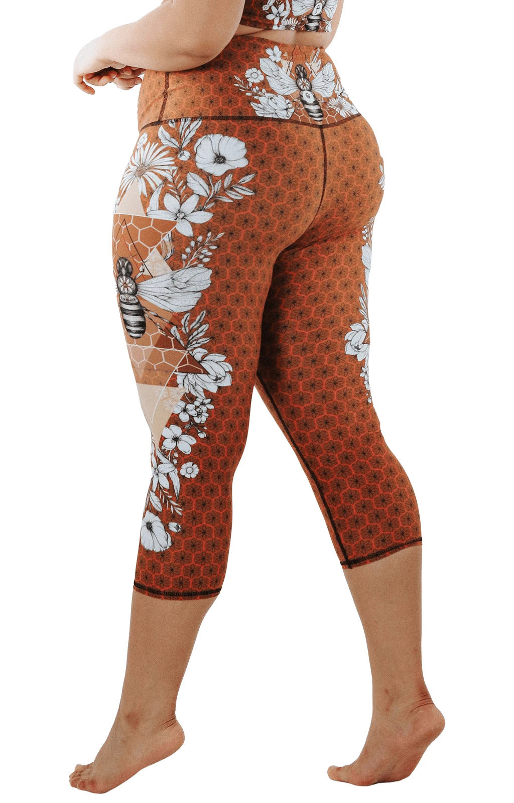Beeloved Printed Yoga Crops 6 Beeloved Printed Yoga Crops - Image 6