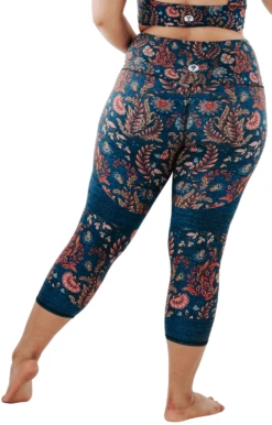 Festival Denim Printed Yoga Crops -YOGA DEMOCRACY Sales 1201 festival back removebg