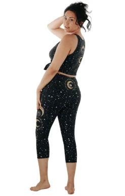 Fortune Teller Printed Yoga Crops -YOGA DEMOCRACY Sales 1201 fortune full removebg