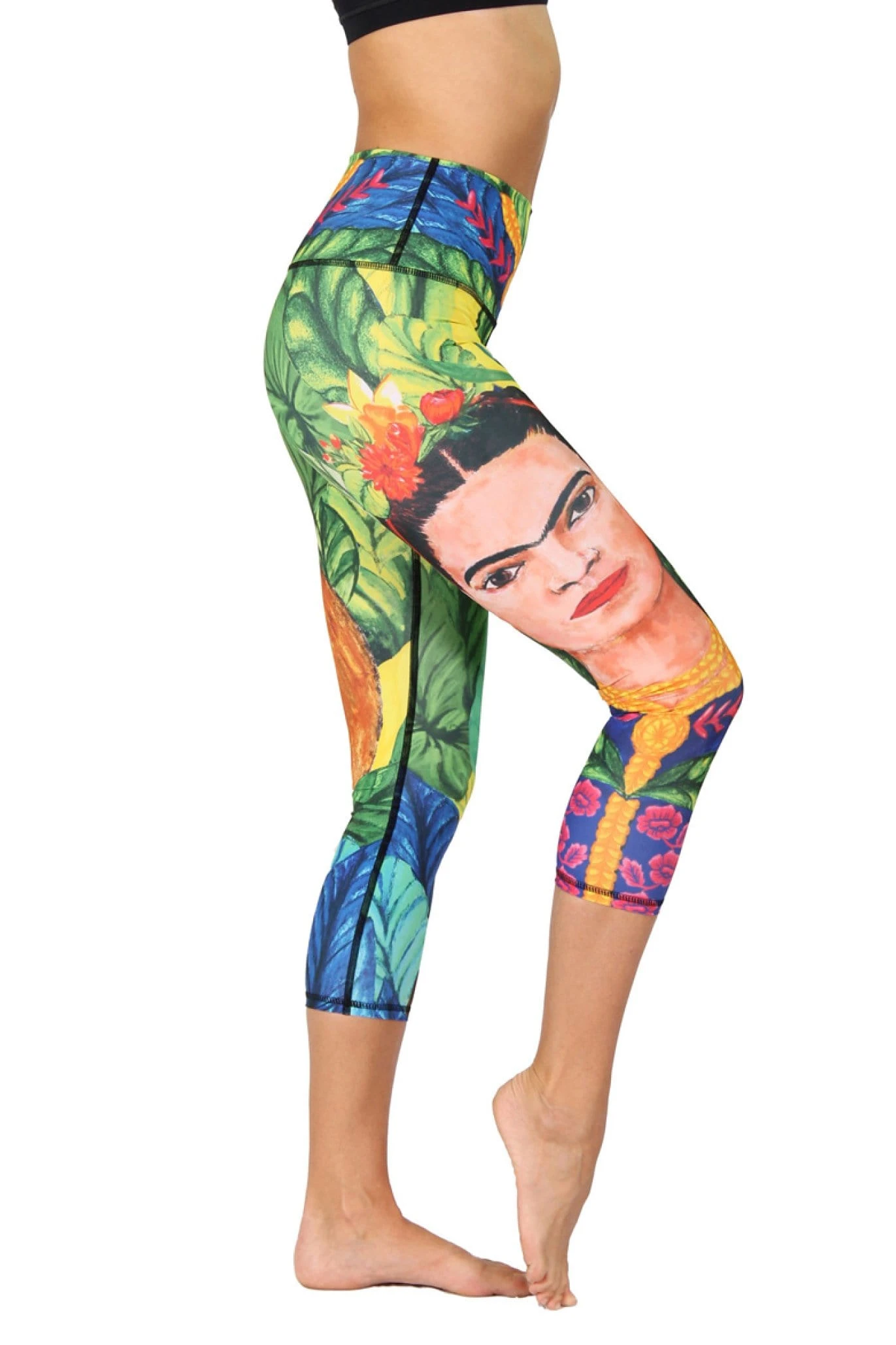 Frida Printed Yoga Crops 1 Frida Printed Yoga Crops