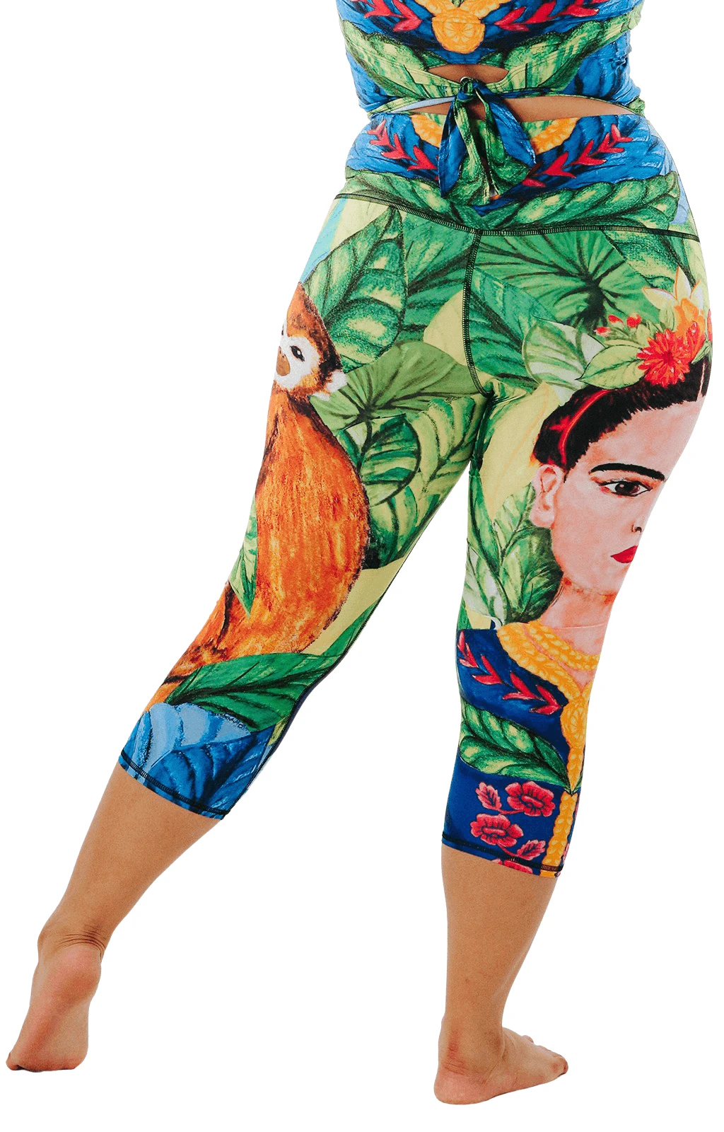 Frida Printed Yoga Crops 7 Frida Printed Yoga Crops - Image 7