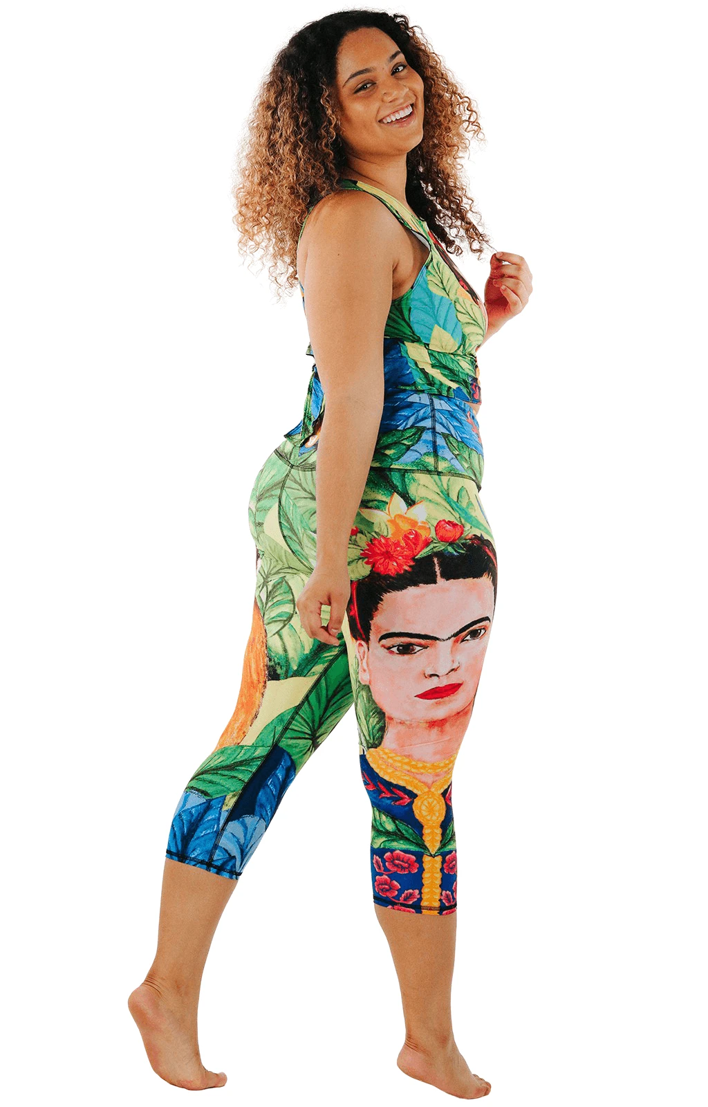 Frida Printed Yoga Crops 6 Frida Printed Yoga Crops - Image 6