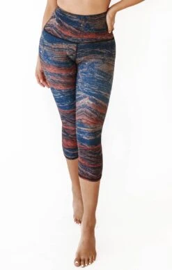 Pedra Printed Yoga Crops
