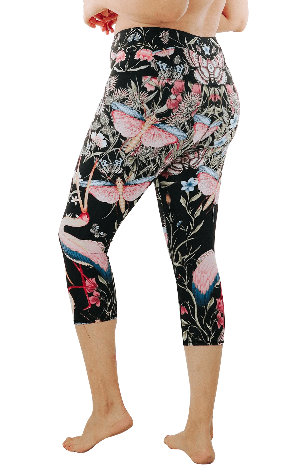 Pretty In Black Printed Yoga Crops 7 Pretty In Black Printed Yoga Crops - Image 7