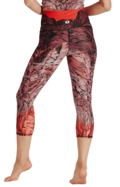 Red Rocks Printed Yoga Crops -YOGA DEMOCRACY Sales 1201 redrocks back removebg