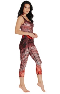Red Rocks Printed Yoga Crops -YOGA DEMOCRACY Sales 1201 redrocks fullbody removebg