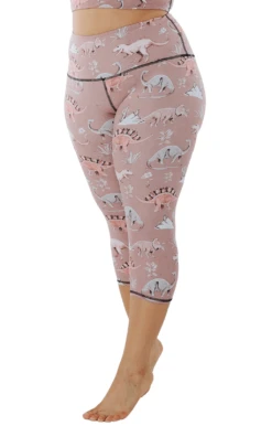 Stokasaurus Printed Yoga Crops -YOGA DEMOCRACY Sales 1201 stok front removebg