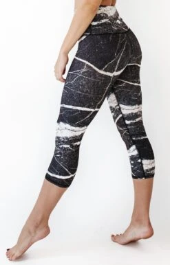 River Rock Printed Yoga Crops
