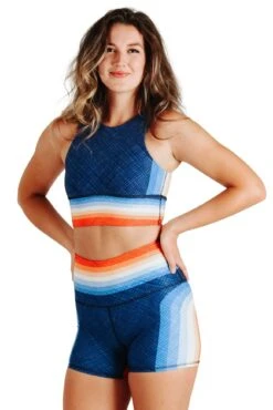 Joey Short In Retro Rainbow -YOGA DEMOCRACY Sales 1303141 Retro Rainbow Front1 57b9d9f0 1db8 41ae aa3b 1e44c2d8fe01