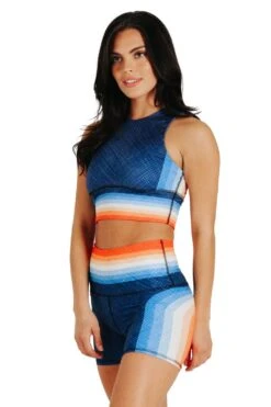 Joey Short In Retro Rainbow -YOGA DEMOCRACY Sales 1303141 Retro Rainbow Front5