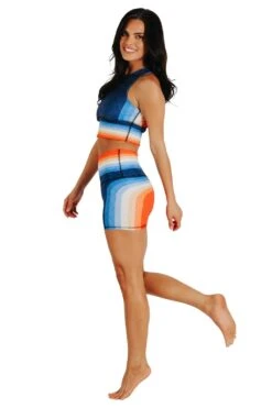 Joey Short In Retro Rainbow -YOGA DEMOCRACY Sales 1303141 Retro Rainbow Side7