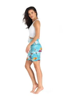 Biker Shorts In Flower Bomb 8 Biker Shorts In Flower Bomb -YOGA DEMOCRACY Sales 1304 FLOWER BOMB 7