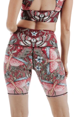 Biker Short In Pretty In Pink -YOGA DEMOCRACY Sales 1304 PIP BACK removebg