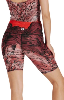Biker Shorts In Red Rocks 9 Biker Shorts In Red Rocks -YOGA DEMOCRACY Sales 1304 redrocks back removebg