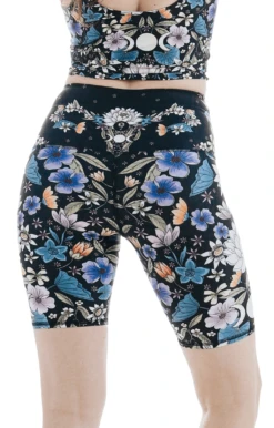 Biker Shorts In Divine Feminine -YOGA DEMOCRACY Sales 1304 uterus back removebg