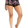 Flow Short In Cherry Bloomin -YOGA DEMOCRACY Sales 1305 BLACK CHERRY 1 FRONT