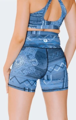 Movement Short In Cool Kushutara 7 Movement Short In Cool Kushutara -YOGA DEMOCRACY Sales 1307 CoolBukhara back removebg