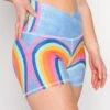 Movement Short In Rainbow Love -YOGA DEMOCRACY Sales 1307 RainbowLove Front2