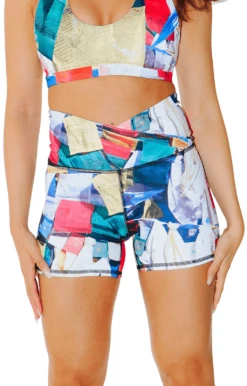 Movement Short In Tibet Flag 6 Movement Short In Tibet Flag -YOGA DEMOCRACY Sales 1307 TibetFlag Front removebg