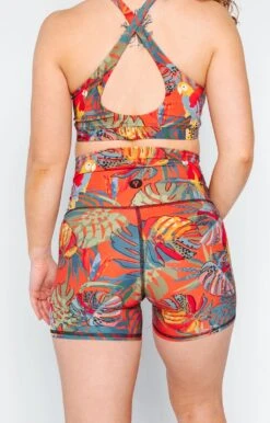 Movement Short In Tropical Paradise -YOGA DEMOCRACY Sales 1307 TropicalParadise Back