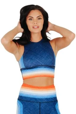 Free Range Sports Bra In Retro Rainbow -YOGA DEMOCRACY Sales 1504141 Retro Rainbow Front2 6eead1f9 4844 4fdf a1e7 852f96d3f1ba