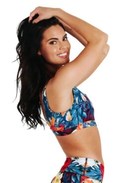 Everyday Sports Bra In Georgia - Medium Support, A - E Cups -YOGA DEMOCRACY Sales 150421 Georgia Side 1