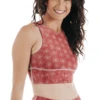 Free Range Sports Bra In Terracotta Time -YOGA DEMOCRACY Sales 1504 Terracotta Right removebg