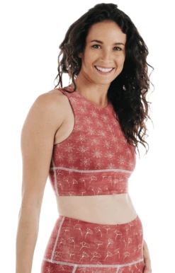 Free Range Sports Bra In Terracotta Time