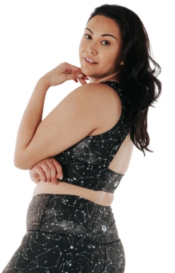 Free Range Sports Bra In Star Dust -YOGA DEMOCRACY Sales 1504 stardust back removebg