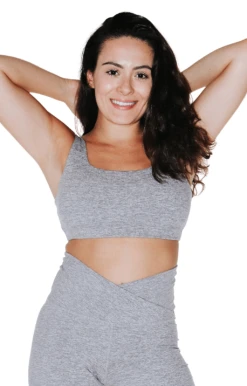 Everyday Sports Bra In Silver Heather - Medium Support, A - E Cups