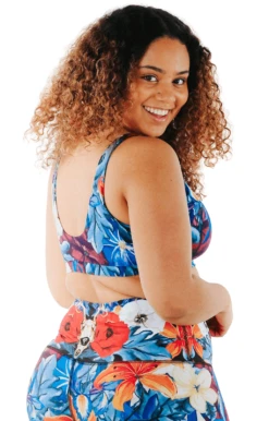 Everyday Sports Bra In Georgia - Medium Support, A - E Cups -YOGA DEMOCRACY Sales 1505 georgia back removebg