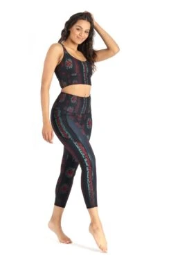 Limitless Sports Bra In Iridescent Snake - Medium Support, A - E Cups -YOGA DEMOCRACY Sales 1506 P4P SNAKE 2