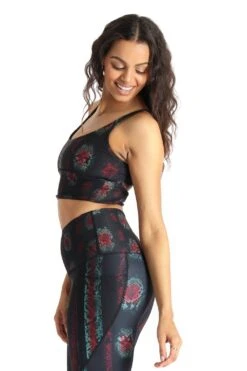 Limitless Sports Bra In Iridescent Snake - Medium Support, A - E Cups -YOGA DEMOCRACY Sales 1506 P4P SNAKE 6