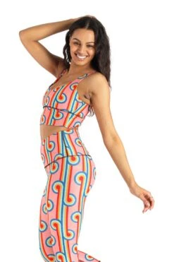 Limitless Sports Bra In Rainbow Chaser - Medium Support, A - E Cups -YOGA DEMOCRACY Sales 1506 RAINBOW 2021 2