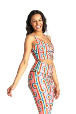 Limitless Sports Bra In Rainbow Chaser - Medium Support, A - E Cups -YOGA DEMOCRACY Sales 1506 RAINBOW 2021 3