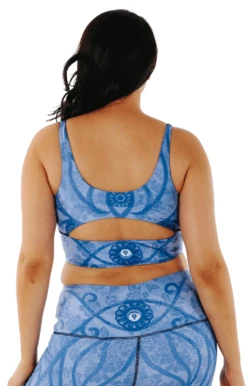 Limitless Sports Bra In Peaceful Warrior - Medium Support, A - E Cups -YOGA DEMOCRACY Sales 1506 peaceful back removebg