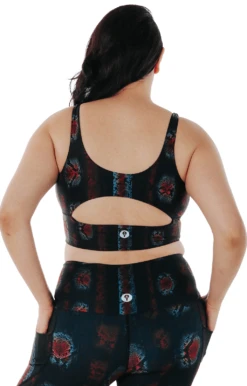 Limitless Sports Bra In Iridescent Snake - Medium Support, A - E Cups -YOGA DEMOCRACY Sales 1506 snake back removebg