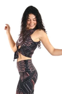 Reversible Knot Top In Humble Warrior -YOGA DEMOCRACY Sales 1606 Humble Warrior 4