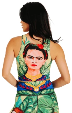 Reversible Knot Top In Frida -YOGA DEMOCRACY Sales 1606 FRIDA BACK1 removebg