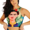 Reversible Knot Top In Frida -YOGA DEMOCRACY Sales 1606 FRIDA FRONT2 removebg
