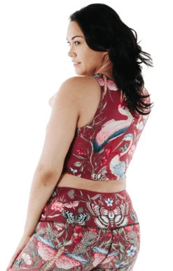 Reversible Knot Top In Pretty In Pink -YOGA DEMOCRACY Sales 1606 PIP back1 removebg