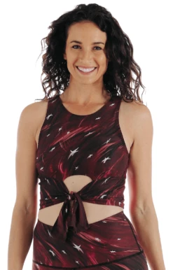 Reversible Knot Top In Phoenix Rising -YOGA DEMOCRACY Sales 1606 Phoenix front1 removebg